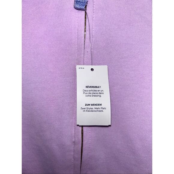 Land’s End reversible zip up fleece hooded jacket size 18H-20H - Picture 3 of 5